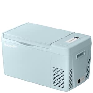 Green 23 qt. Portable Refrigerator, 12-Volt Fridge 22L, Portable Freezer Compressor Cooler
