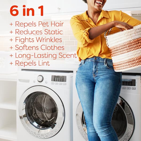 Pet Hair and Lint Guard Mega Fresh Scent Dryer Sheets (130-Count) (2-Pack)