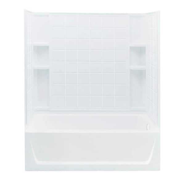 STERLING Ensemble 32 in. x 60 in. x 74 in. Standard Fit Bath and Shower Kit in White