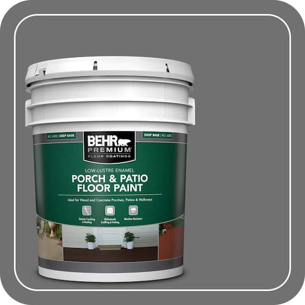 5 gal. #AE-48 Machine Gray Low-Lustre Enamel Interior/Exterior Porch and Patio Floor Paint