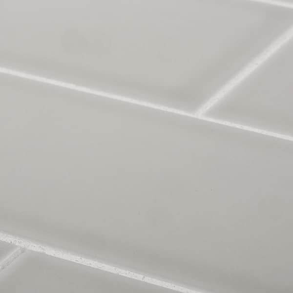 Jeffrey Court Weather Grey 3 in. x 6 in. Glossy Ceramic Wall Tile (12.5 sq. ft. / case) Jeffrey Court Weather Grey 3 in. x 6 in. Glossy Ceramic Wall Tile (12.5 sq. ft. / case)