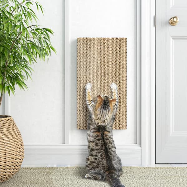 Wall mounted cat on sale scratcher