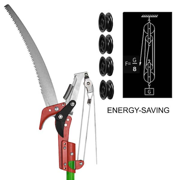 VEVOR Pole Saw For Tree Trimming, 26 ft Pruning Saws, Extendable Alloy  Steel Tree Pruner for Sawing and Shearing 