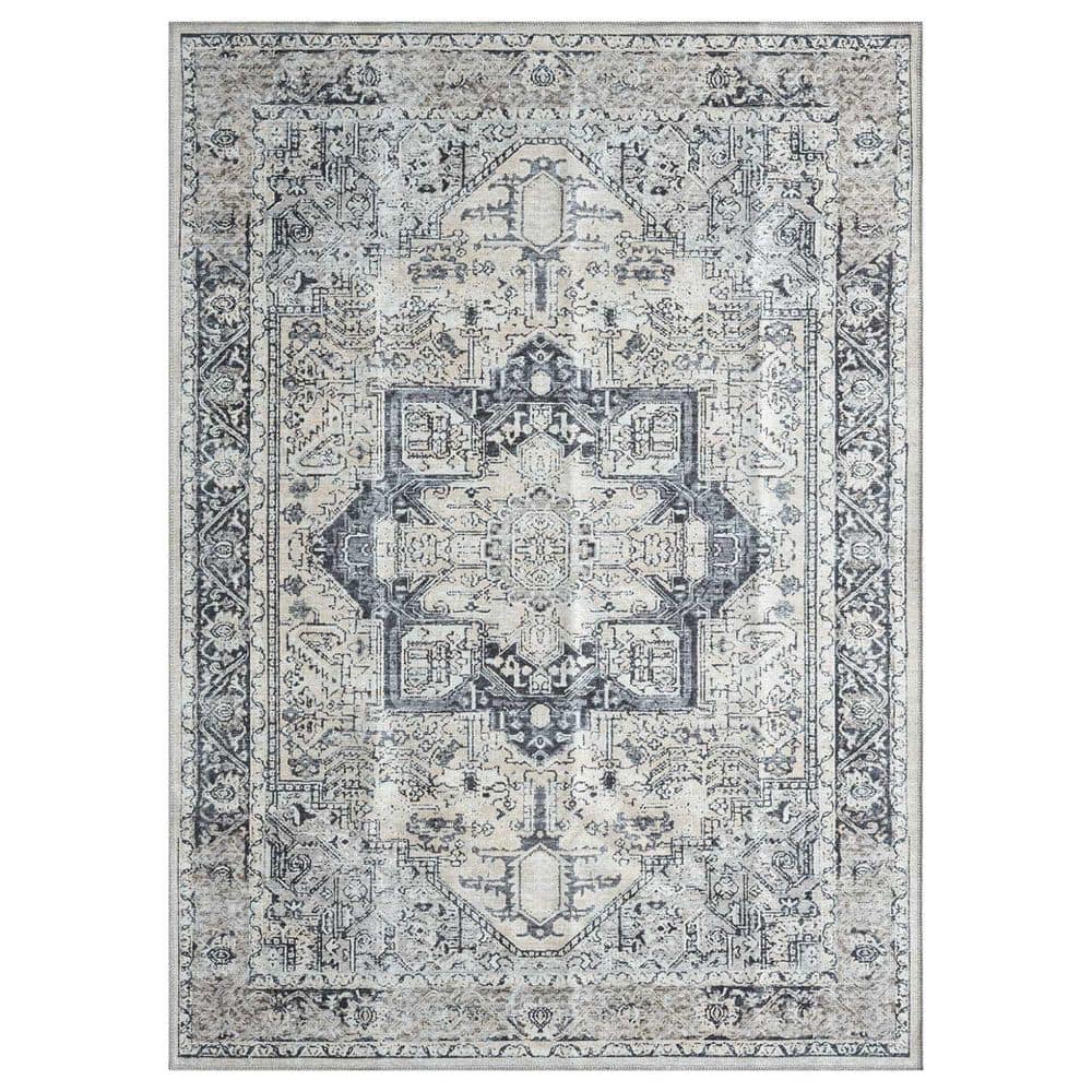 Legacy Monarch 2 ft. x 3 ft. Ivory Traditional Bordered Washable Area Rug price history on PriceWatchPro