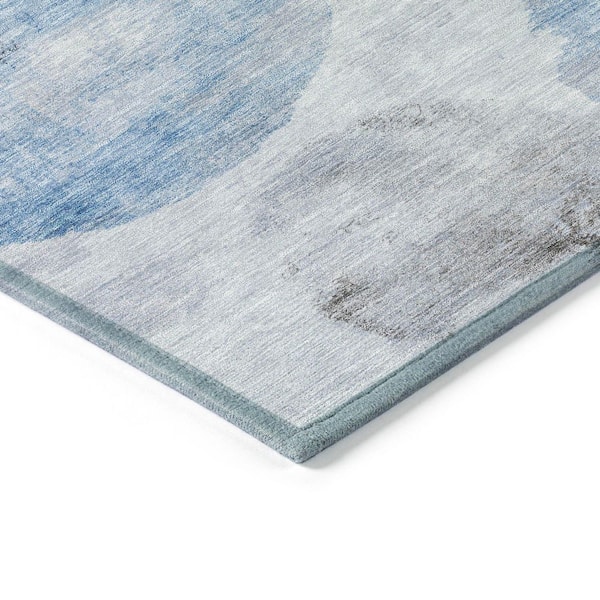 Chantille Machine Washable Indoor/Outdoor Abstract ACN2346 Denim 2 ft. x 3 ft. Accent Rug