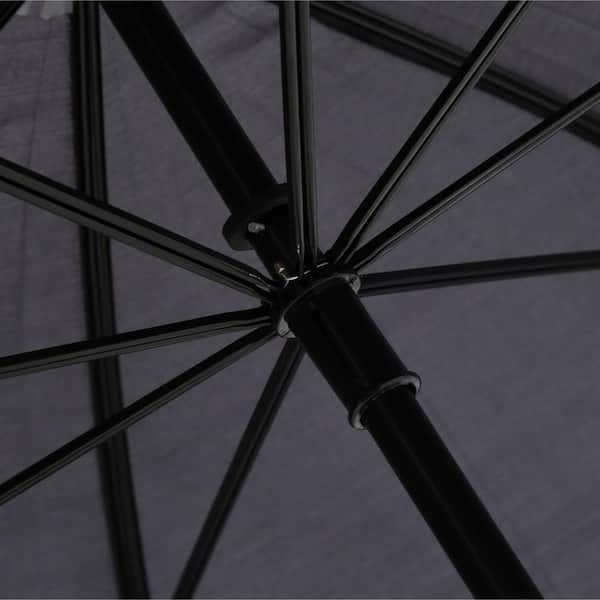 Firm Grip 5 Ft Golf Umbrella In All Black The Home Depot