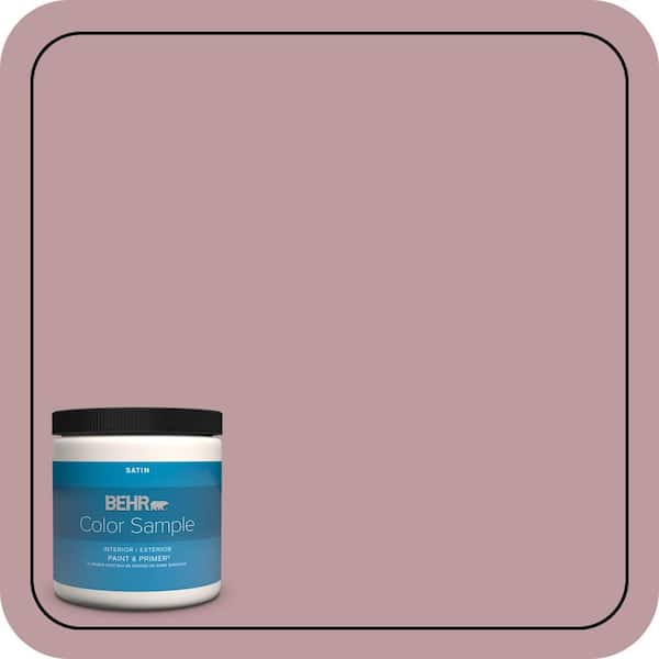 BEHR PREMIUM PLUS 8 oz. #BIC-06 Desert Lights Satin Enamel Interior/Exterior Paint & Primer Color Sample
