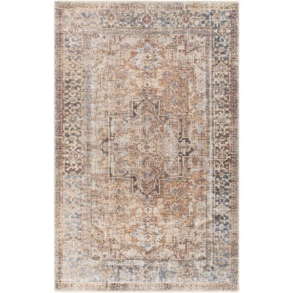 Livabliss Lainey Burnt Orange 5 ft. x 8 ft. Traditional Indoor Area Rug