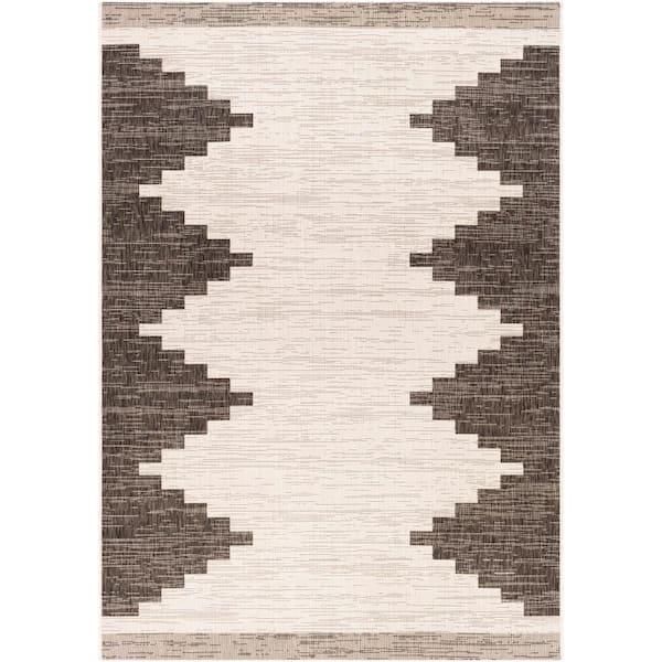 Livabliss Lageli Medium Gray 7 ft. 10 in. x 10 ft. 2 in. Indoor/Outdoor Area Rug