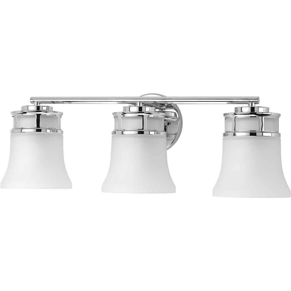 Cascadia 24'' Polished Chrome 3-Light Bath Vanity Fixture