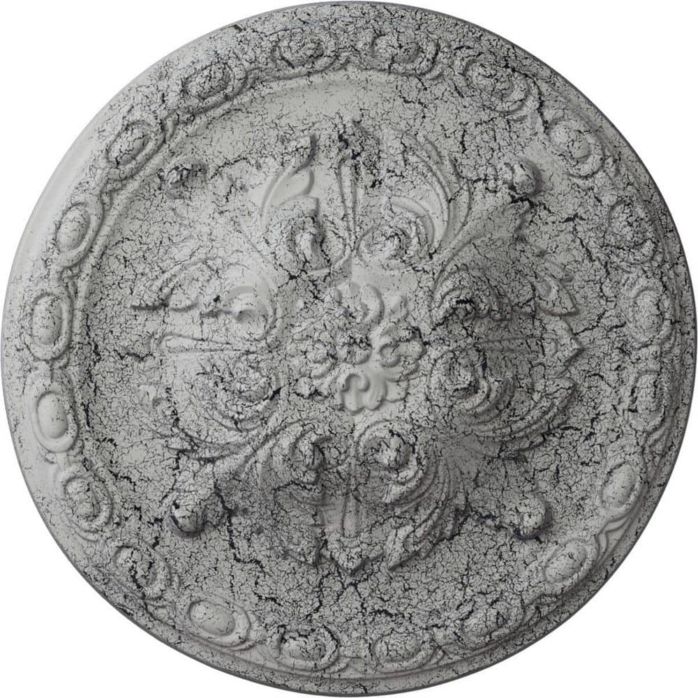 11-3/4 in. x 3/8 in. Stockport Urethane Ceiling Medallion, Ultra Pure White Crackle price history on PriceWatchPro