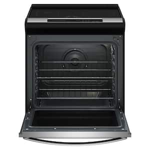 30 in. 4 Elements Slide-In Induction Range in Fingerprint Resistant Stainless Steel with No Preheat Air Fry