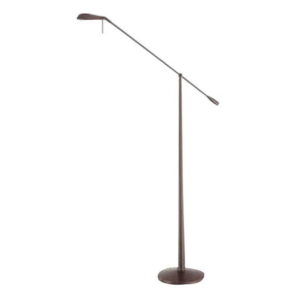 Kendal Lighting Cassiopeia 12 in. Satin Nickel Incandescent Floor Lamp