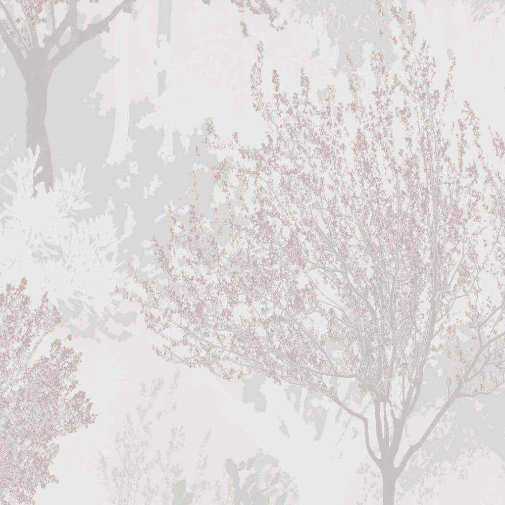 Birch Mauve Matte Removable Paste the Wall Wallpaper