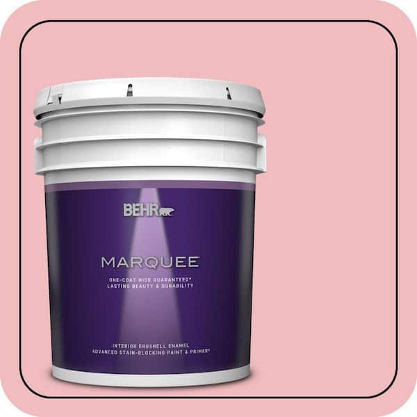BEHR MARQUEE 5 gal. #P160-2 Blush Rush Eggshell Enamel Interior Paint & Primer
