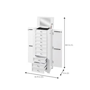 Bradstone White Jewelry Armoire