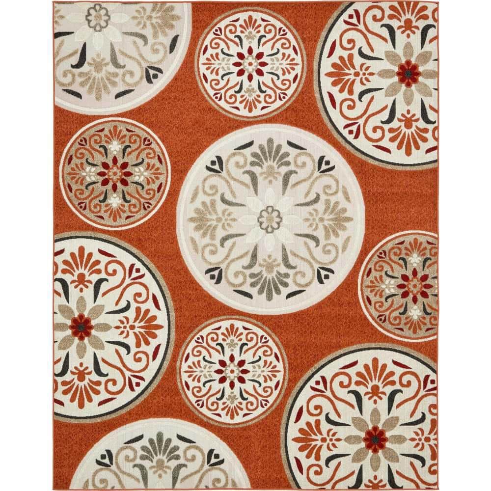 Indoor/Outdoor San Francisco Terracotta 8' 0 x 10' 0 Area Rug price history on PriceWatchPro