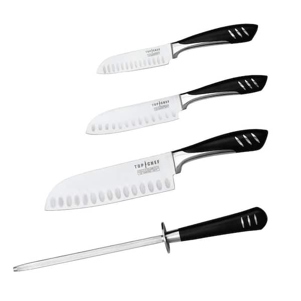 Top Chef Santoku Stainless Steel 5-Piece Knife Set