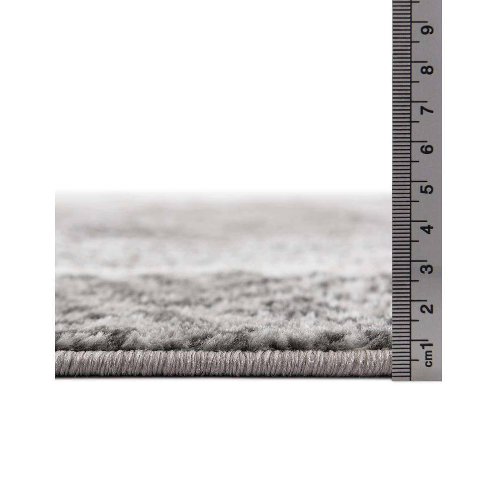 Dark Gray 9' x 12' Stain-Resistant Rectangular Area Rug