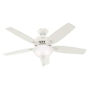 Newsome 52 in. Indoor Fresh White Bowl Light Kit Ceiling Fan