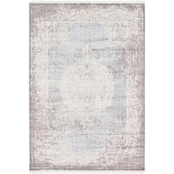 New Classical Olwen Light Blue 7' 0 x 10' 0 Area Rug