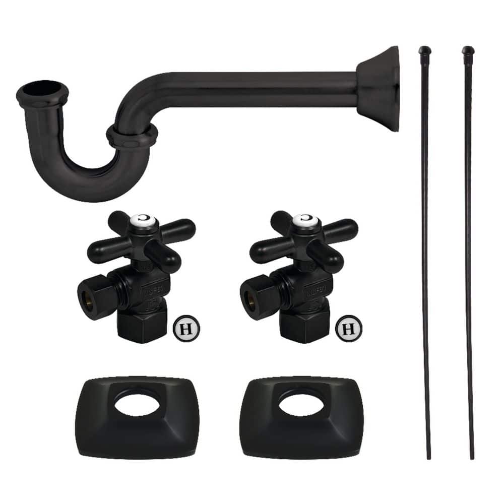 Gehry Transitional Made of Brass Plumbing Sink Trim Kit with P-Trap in Matte Black price history on PriceWatchPro