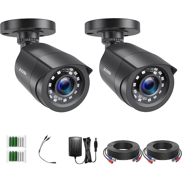 1080P Full HD Outdoor Hardwired Home Security Camera Only Compatible with 1080P/5MP/4K HD TVI Analog DVR (2-Pack)
