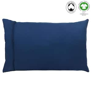 Navy and outlet white pillow cases