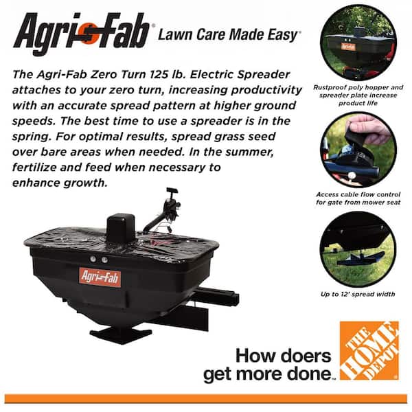 Have a question about Agri-Fab Zero Turn 125 lb. Electric Spreader