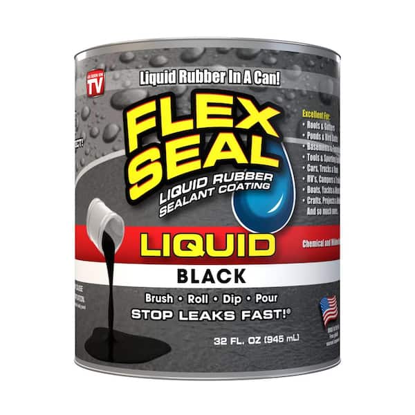 FLEX SEAL FAMILY OF PRODUCTS Flex Seal Liquid Black 32 Oz. Liquid Rubber Sealant Coating