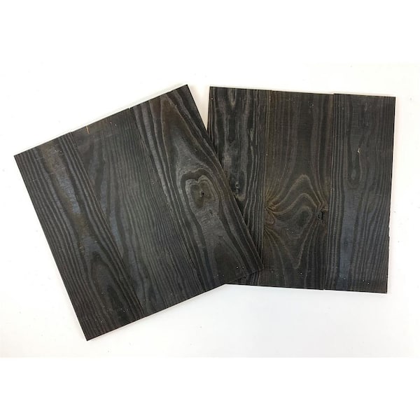 Easy Planking Thermo-Treated 1/2 in. x 16 in. x 16 in. Barn Wood Wall Decorative Panel / Picture Frame (4 Sq. Ft. per 2-Pack)
