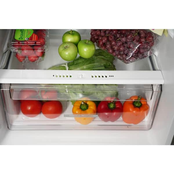 Premium LEVELLA 10 cu. ft. Frost Free Top Freezer Refrigerator in White  PRN10150HW - The Home Depot