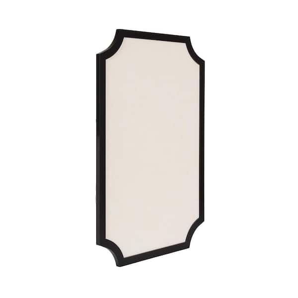 Holbrook 24 in. x 36 in. Black Wood Framed Linen Fabric Memo Board