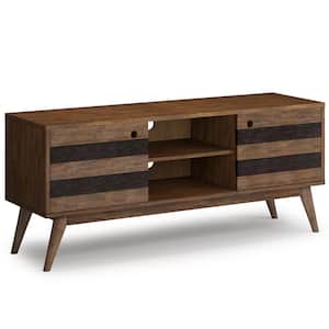 Clarkson Rustic Natural Aged Brown Low TV Stand For TVs up to 65 in.