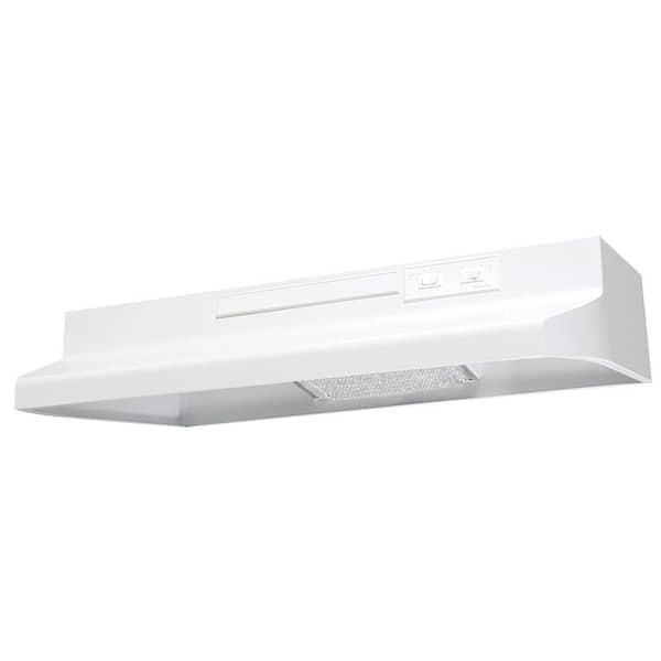 Air King AV Series 30 in. Under Cabinet Convertible Range Hood with Light in White