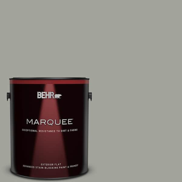 BEHR MARQUEE 1 gal. #N380-4 Strong Winds Flat Exterior Paint & Primer