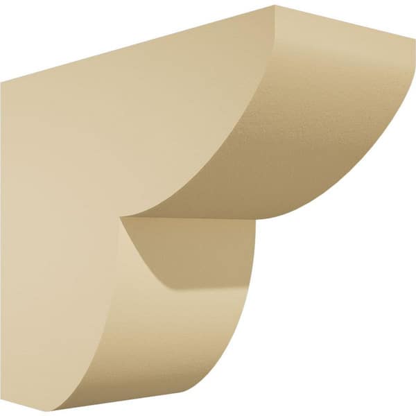 Ekena Millwork Standard Crestline 5 in. W x 10 in. H x 12 in. D Signature Urethane Rafter Tail Outlooker