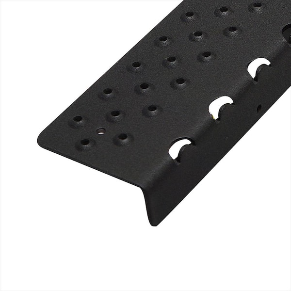 Non-Slip Nosing, Aluminum, Black, 48 in. x 2.75 in.