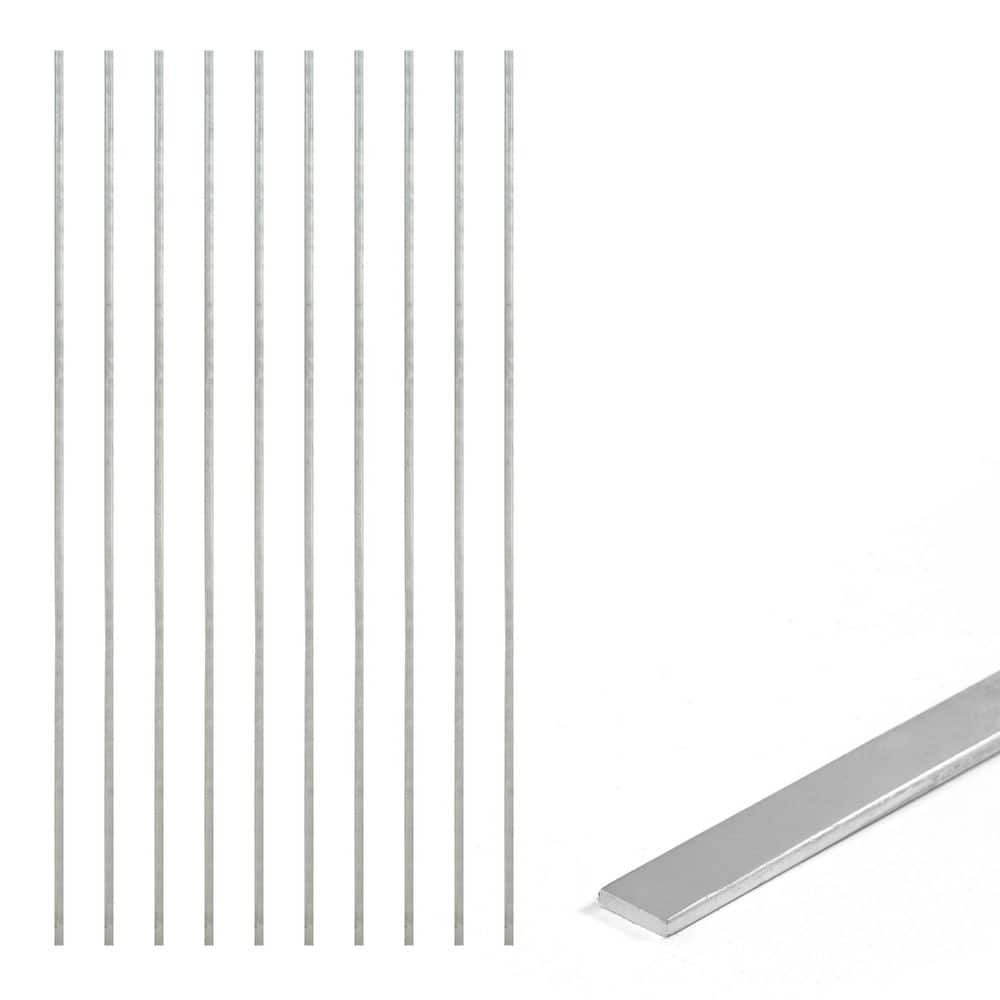 48 in. Chain Link Fence Silver Galvanized Steel Flat Tension Bar (Pack of 10) price history on PriceWatchPro