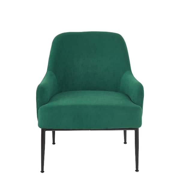 US Pride Furniture Elegance Green Velvet Arm Chair