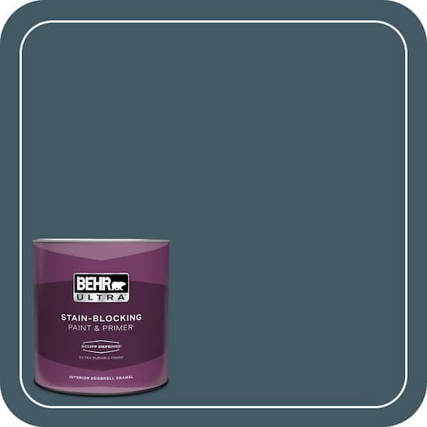 BEHR ULTRA 1 qt. #S480-7 Midnight in the Tropics Extra Durable Eggshell Enamel Interior Paint & Primer