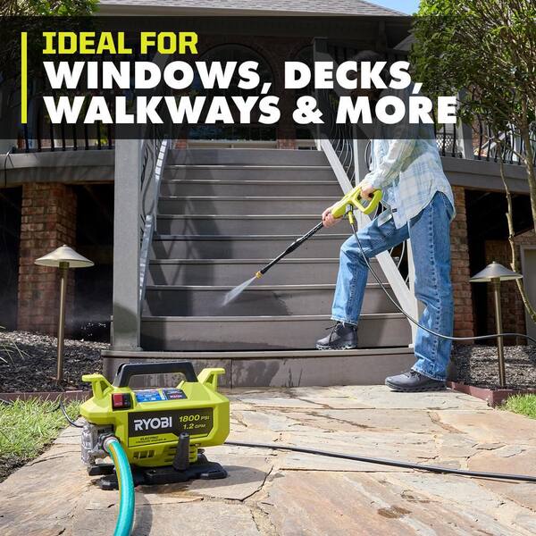 Liquidding - Lot 49-1517648 - RYOBI 1800 PSI 1.2 GPM Cold Water Corded Electric Pressure Washer Model Ry141802 Unused Tested