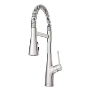 Neera Single-Handle Culinary Pull-Down Sprayer Kitchen Faucet in Stainless Steel