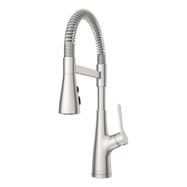 Pfister Neera Single-Handle Culinary Pull-Down Sprayer Kitchen Faucet in Stainless Steel