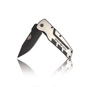 Folding Pocket Knife, 2.8 in. Blade, High Carbon Steel, Drop Point, Folding Knife