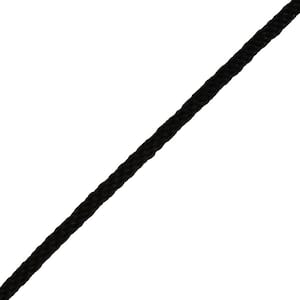 3/8 in. x 1 ft. Polypropylene Solid Braid Rope, Black