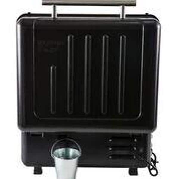 Black Portable Wood Pellet Grill and Smoker with Digital Controller