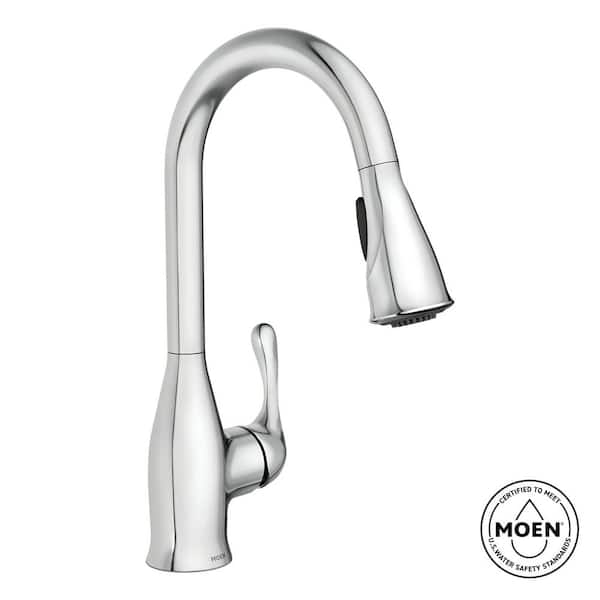 Kaden Single-Handle Pull-Down Sprayer Kitchen Faucet with Reflex and Power Clean in Chrome