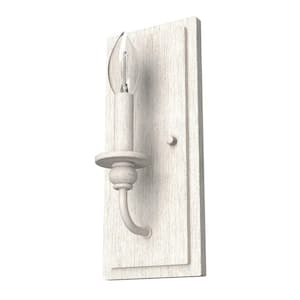 Southcrest 1-Light Distressed White Wall Sconce