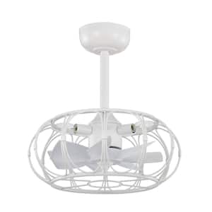 Eoin 17.3 in. 4-Light Indoor White Finish Ceiling Fan with Light Kit
